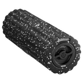 VEVOR Vibrating Foam Roller, 4-Speed Electric Massage Roller, 16" Rechargeable Muscle Roller with 3D Texture