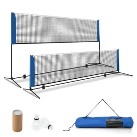 14ft Multi-Sport Net Set - Adjustable Height (33.5"-61"), Badminton/Volleyball/Pickleball/Tennis Use (Option: defaulttitle)