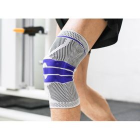 Sports Running Fitness Protection Knee Pads Brace Strap (Option: Gray apair-S)