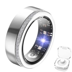 Smart Ring For Women Luxury Elegant Diamond Ring With Visible Tech Core Heart Rate Sleep Tracker Fitness Health Monitor IP68 Waterproof Compatibl (Option: Eight)