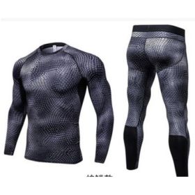 Men's Casual And Comfortable Compression Muscle Gym Shorts (Option: Snakes-S-Long)