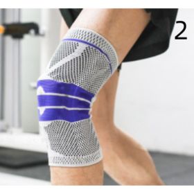 Sports Running Fitness Protection Knee Pads Brace Strap (Option: Grey anti slip 1pc-XL)