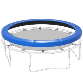 12FT Trampoline Spring Cover, Safety Trampoline Pad Replacement, Waterproof and Tear Resistant, All Weather Trampoline Accessories, Blue (Option: Blue-970x380x220 mm)