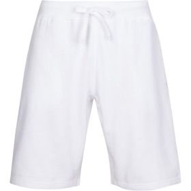 Fleece Sweat Shorts (Color: White, size: 3XL)