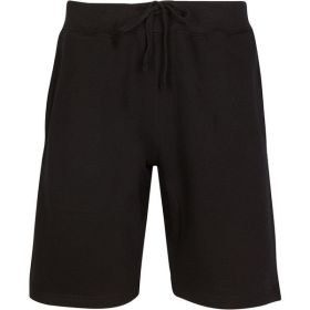 Fleece Sweat Shorts (Color: Black, size: 3XL)