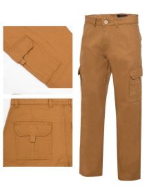 Men's Cargo Pants (Color: Khaki, size: 36)