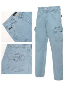 Men's Cargo Pants (Color: LSB, size: 32)