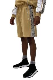 SNAKE PRINT SHORTS (Color: Khaki, size: M)