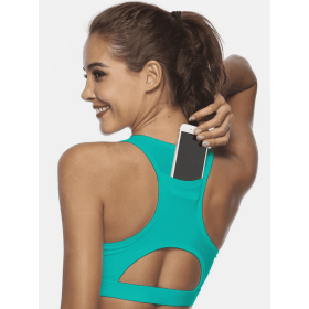 JupiterGear Cutout Scoop-Neck Tank (Color: Teal, size: XL)