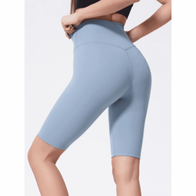 JupiterGear High-Rise Long Shorts (Color: LIGHT BLUE, size: 8)