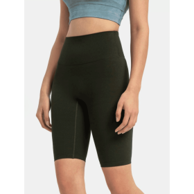 JupiterGear High-Rise Long Shorts (Color: Vintage Green, size: 10)